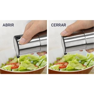 Dozatorių rinkinys aliejui/actui nerūd. plieno 320 ml su stovu Quttin