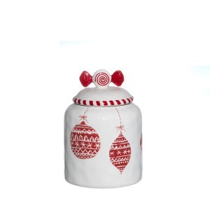 Indelis sausainiams kalėdinis 14x14x20 cm keramikinis Winteria 621752 KLD