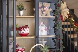 Indelis sausainiams kalėdinis 14x14x20 cm keramikinis Winteria 621752 KLD