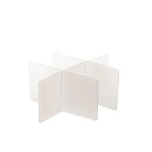 Indas arbatai metalinis baltas, su skyreliais 20,5x16x8,4 cm 5Five 169288