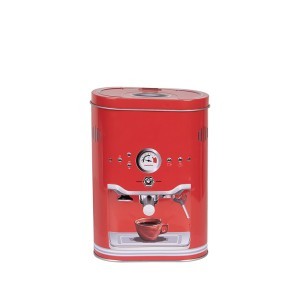 Indelis kavai metalinis raudonas 14x8x19 cm Clayre