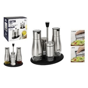 Indelių rinkinys aliejui/actui/druskai/pipirams (320 ml) Quttin BQ01011778045