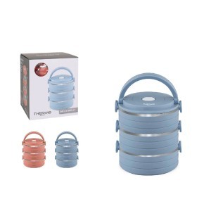 Dėžutė-termosas maistui 1800 ml (3 vnt x 600 ml) (mix) Thermosport BY03021772978