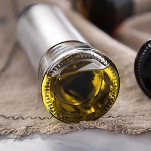 Dozatorių rinkinys aliejui/actui nerūd. plieno 300 ml su stovu Quttin