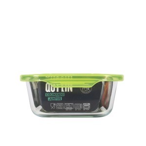 Dėžutė maistui su dangteliu stiklinė 1 l 20,5x15,3x6,9 cm Quttin QT-G24932