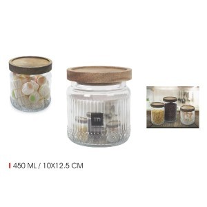 Indelis stiklinis su dangteliu 450 ml D10xH12,5 cm La Mediterranea BE03030174883