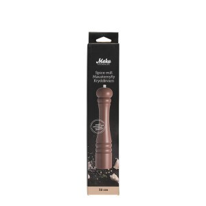 Druskos ir pipirų malūnėlis D6xH31,5 cm buko mediena, keramika Maku 616944