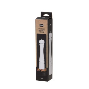 Druskos ir pipirų malūnėlis D6xH32 cm buko mediena, keramika Maku 612274