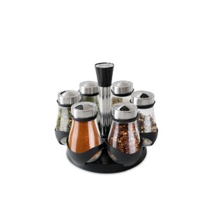 Indeliai prieskoniams 6 vnt su stovu 18x18x16 cm Quttin BQ01011778046