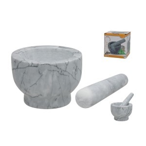 Grūstuvė prieskoniams marmurinė 12.5x12.5x9 cm 8445393545967