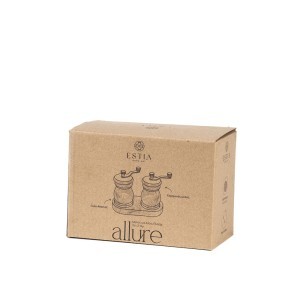 Druskos ir pipirų malūnėliai 6x8x10 cm akacijų mediena Allure Estia 01-36683