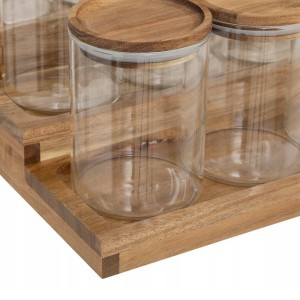 Indeliai prieskoniams 9 vnt (180 ml) su lentynėle 24x23x15 cm 5Five 203024
