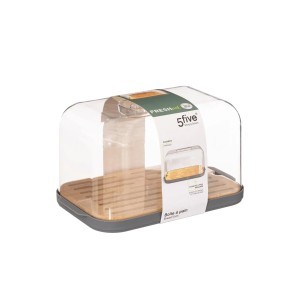 Duoninė plastikinė su pjaustymo lentele 29x18x16 cm 5Five 179681