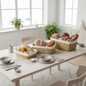 Krepšeliai duonai/užkandžiams 28x22x12/26x20x11/24x16x8 cm Privilege BY011122795