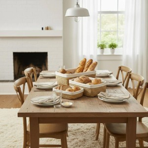 Krepšeliai duonai/užkandžiams 28x22x12/26x20x11/24x16x8 cm Privilege BY011122795