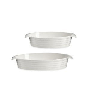 Kepimo indas 2 vnt 31 cm ir 37 cm porcelianas Vessia 90370