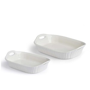 Kepimo indas 2 vnt 35,5x22,5x8/30,5x20x7,5 cm porcelianas Vessia 90373