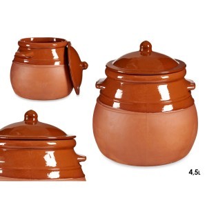 Puodynė molinė su dangčiu (atspari karščiui) 4,5 L 25x25x25 cm La Dahesa 12972