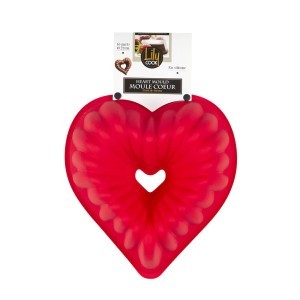Kepimo forma silikoninė D22 cm Širdelė Lily Cook KP0080
