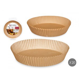 Kepimo popierius karšto oro gruzdintuvei D24/d20 cm 20 vnt (5-7 l) Kinvara 64760
