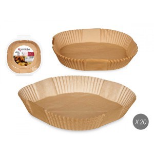 Kepimo popierius karšto oro gruzdintuvei 25x25 cm 20 vnt (5-7 l) Kinvara 64758