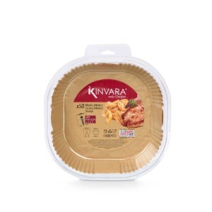 Kepimo popierius karšto oro gruzdintuvei 24x24 cm 50 vnt (5-7 l) Kinvara 10194