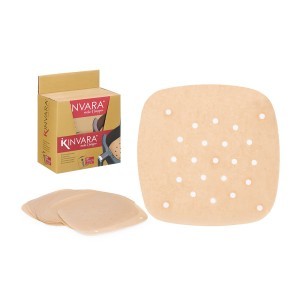 Kepimo popierius karšto oro gruzdintuvei 20x20 cm 50 vnt Kinvara 10665