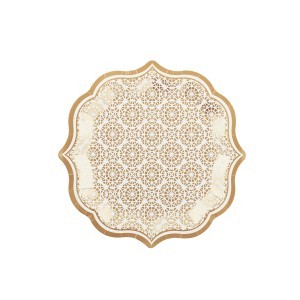 Padėklai vienkartiniai popieriniai 6 vnt. D23 cm Miražas Home Deco KA6068