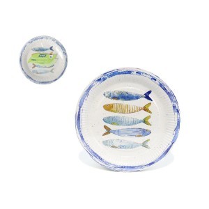 Lėkštės vienkartinės popierinės D20 cm 10 vnt PEIXE Algon BA01054078083