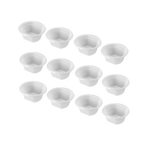 Dubenėliai daugkartiniai plastikiniai BIO 250 ml 12 vnt Algon BA01054376599