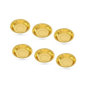 Dubenėliai vienkartiniai 450 ml 6 vnt aukso spalvos Algon BA01054076994