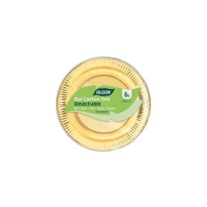 Dubenėliai vienkartiniai 450 ml 6 vnt aukso spalvos Algon BA01054076994