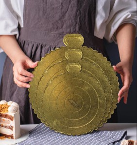 Vienkartinis padėklas tortui D40 cm (mix) Algon BA01043177593