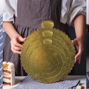 Vienkartinis padėklas tortui D30 cm (mix) Algon BA01043177592