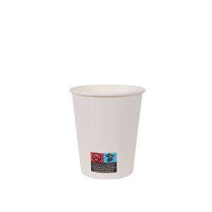 Puodeliai vienkartiniai popieriniai 200 ml 25 vnt. balti Algon BA01054075089