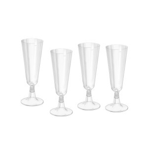 Taurės 4 vnt plastikinės daugkartinės Algon BA01054275181