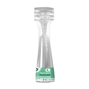 Taurės 4 vnt plastikinės daugkartinės Algon BA01054275181