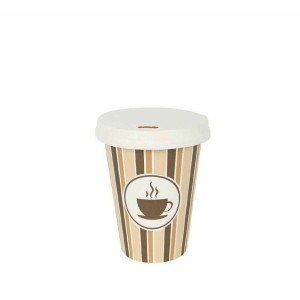 Puodeliai vienkartiniai popieriniai su dangteliais 220ml 8vnt. ECO BA01054076882