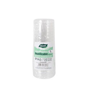 Stiklinės 7 vnt 300 ml plastikinės daugkartinės Algon BA01054276803