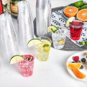 Stiklinės 7 vnt 300 ml plastikinės daugkartinės Algon BA01054276803