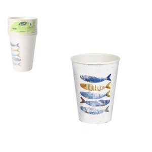 Puodeliai popieriniai vienkartiniai 330ml 8vnt PEIXE Algon BA01054078085