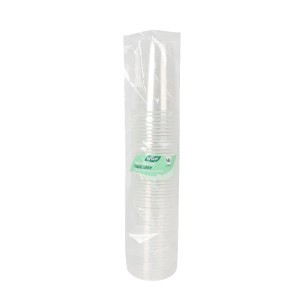 Stiklinės 50 vnt 250ml plastikinės daugkartinės, perdirbamos Algon BA01054376567