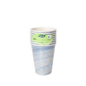 Puodeliai vienkartiniai popieriniai 330 ml 8 vnt Algon BA01054078089