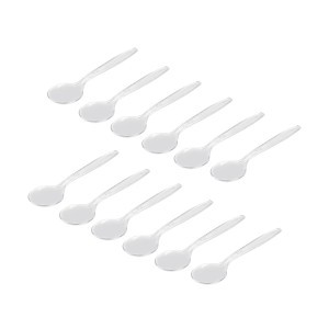 Šaukštai 12 vnt 16,6 cm plastikiniai daugkartiniai Algon BA01054275171