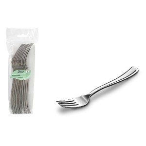 Šakutės 10 vnt 18,5 cm plastikinės daugkartinės Algon BA01054276682