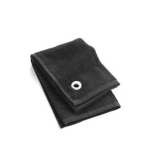 Rankšluostis vonios 50x50 cm medvilninis, juodas CUISTOT douceur d'intérieur