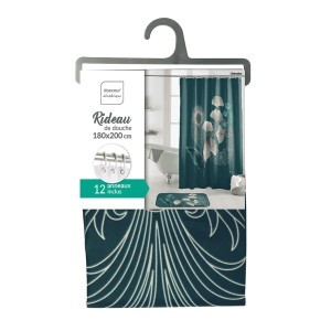 Dušo užuolaida 180x200 cm poliesteris GINKOBLUE douceur d'intérieur
