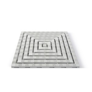 Kilimėlis dušui plastikinis 60x60 cm BLU DIMORA 0631A
