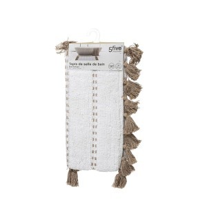 Kilimėlis vonios kambariui 50x75cm medvilnė POMPOM 5Five 174631A
