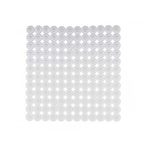 Kilimėlis vonios neslystantis su siurbtukais 54x54 cm bespalvis Berilo 90977